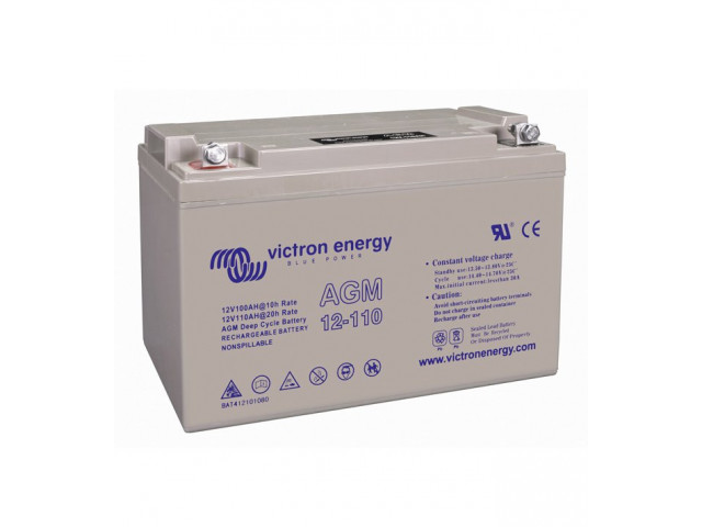 Victron Energy 12 Volt 110Ah AGM Deep Cycle Marin Kuru Akü (BAT412101084)