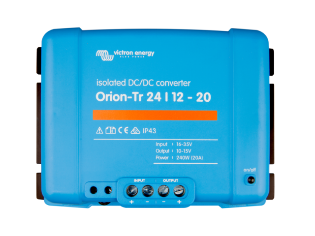 Victron Energy ORION-TR 24/12-20A (240W) Konvertör, Galvanik İzolasyonlu, İzoleli (ORI241224110) Victron Energy ORION-TR 24/12-20A (240W) Konvertör, Galvanik İzolasyonlu, İzoleli (ORI241224110)