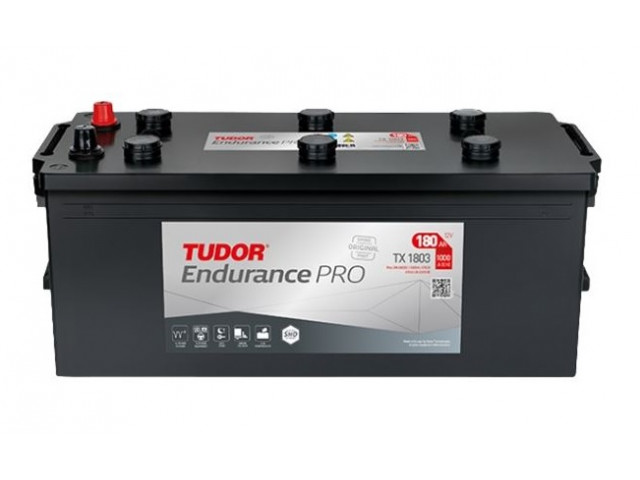 Tudor EndurancePRO-EFB TX1803 - 12V 180Ah Akü (Tudor EndurancePRO TX1803)  Tam Kapalı Bakımsız Sulu Servis&Start Aküsü