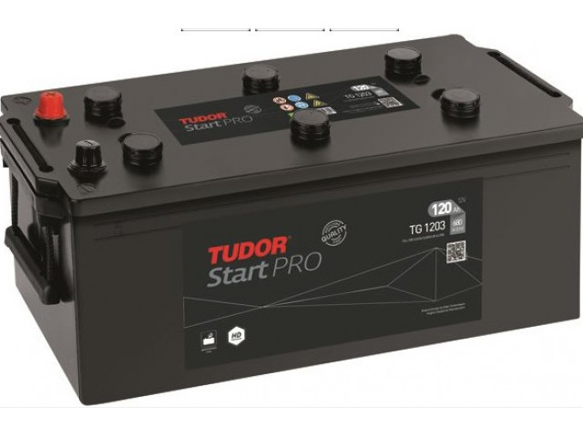Tudor StartPro TG1203- 12V 120Ah 680CCA Tam Kapalı Bakımsız Sulu Start Marş Aküsü