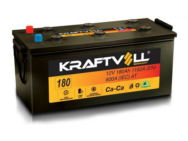 Kraftvoll 12V 180Ah 1150CCA Sulu Start Aküsü Alman Malı