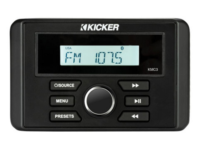 Kicker Marine KA46KMC3 Marin Gauge-Style Media Centre IP67