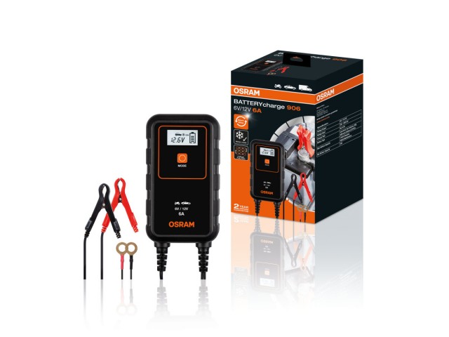 Osram OEBCS906 Akü Şarj Cihazı 6-12V 6 Amper IP65 (Start-Stop Akülere Uyumlu) Osram OEBCS906 Akü Şarj Cihazı 6-12V 6 Amper IP65 (Start-Stop Akülere Uyumlu)