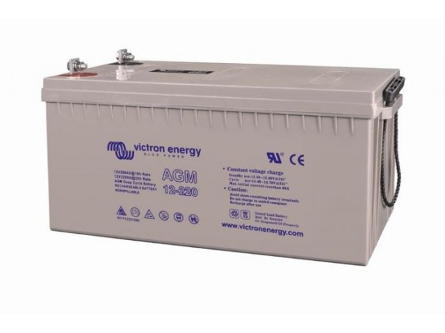Victron Energy 12 Volt 220Ah AGM Deep Cycle Marin Akü (BAT412201084) Victron Energy 12 Volt 220Ah AGM Deep Cycle Marin Akü (BAT412201084)