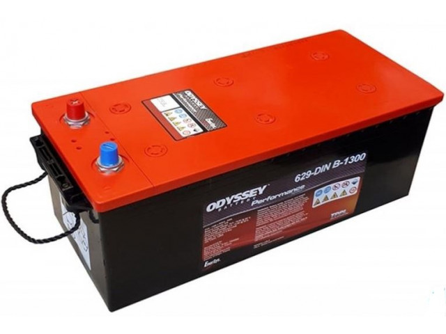 ODYSSEY Performance Series ODP-AGMDINB (629-DIN B-1300) / 12V 170Ah 1300CCA Deep Cycle AGM Kuru Start&Servis Marin Akü (TPPL) - Anlık 2400A Start Gücü (5 saniye) ODYSSEY Performance Series ODP-AGMDINB (629-DIN B-1300) / 12V 170Ah 1300CCA Deep Cycle AGM Kuru Start&Servis Marin Akü (TPPL) - Anlık 2400A Start Gücü (5 saniye)